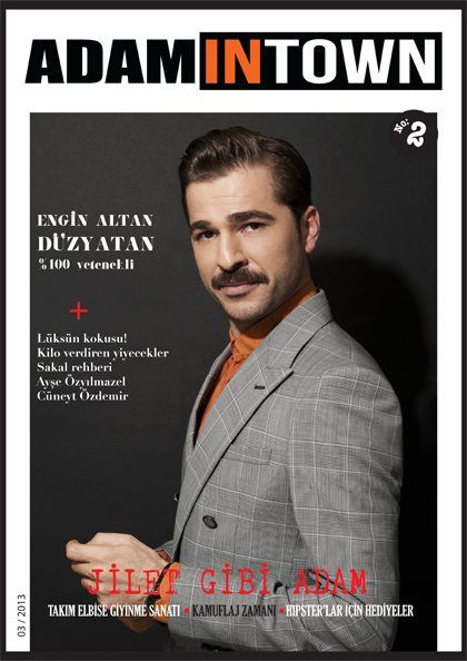 Engin altan düzyatan, adam in town magazine march 2013 cover photo ... Altan cover