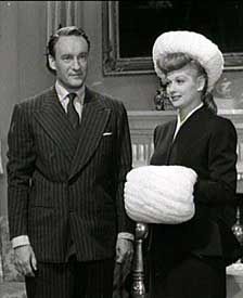 Lucille Ball and George Sanders