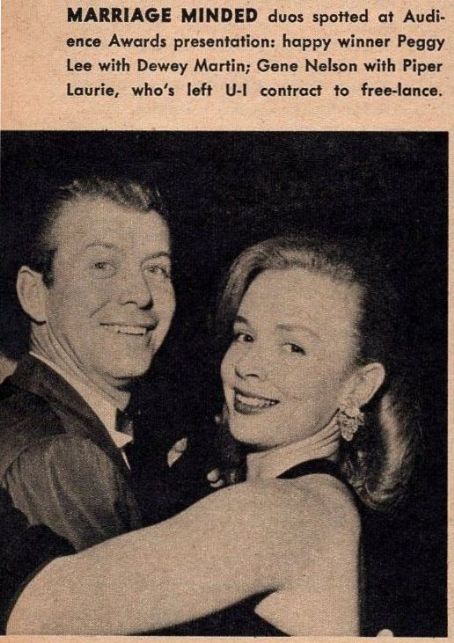 Piper Laurie and Gene Nelson