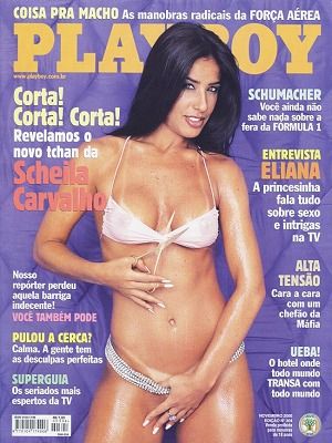 Scheila Carvalho Playboy Magazine Cover Brazil November 2000 
