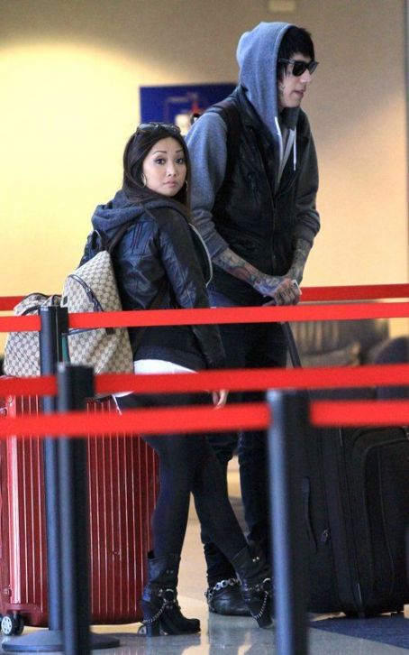 Brenda Song and Trace Cyrus Trace Cyrus and Brenda Song were spotted at