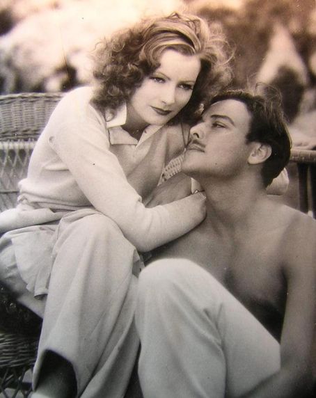 Nils Asther and Greta Garbo