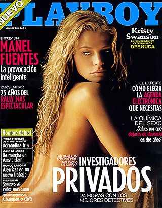 Kristy Swanson Playboy Magazine Cover Spain January 2003