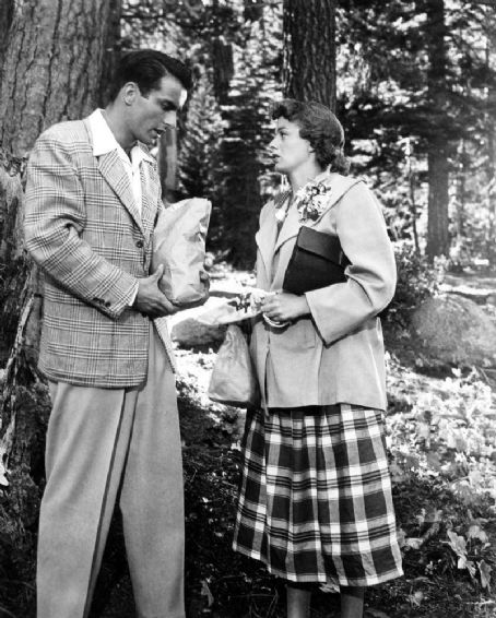 Montgomery Clift and Shelley Winters