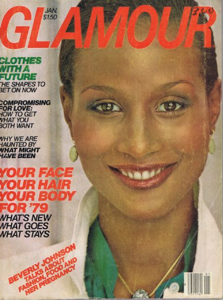 Beverly Johnson - Glamour Magazine [United States] (January 1979)