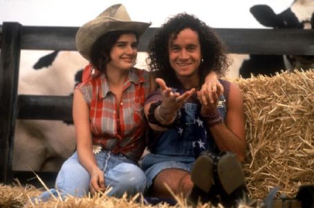 Carla Gugino and Pauly Shore