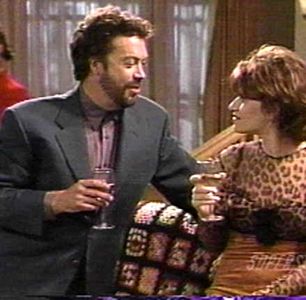 Sandra Bernhard and Tim Curry