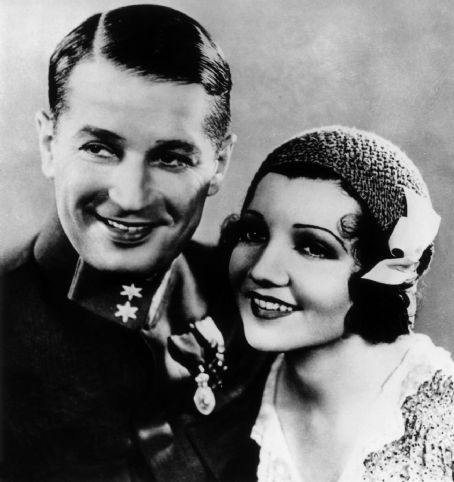 Claudette Colbert and Maurice Chevalier
