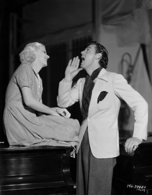 Johnny Weissmuller and Jean Harlow