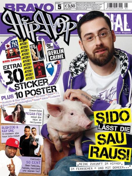Sido Bravo Hip Hop Special Magazine May 2010 Cover Photo Germany