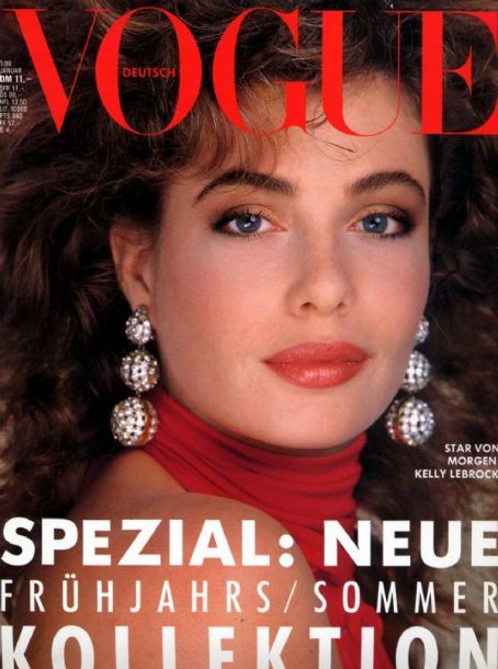 Kelly LeBrock Vogue Magazine Germany January 1986 