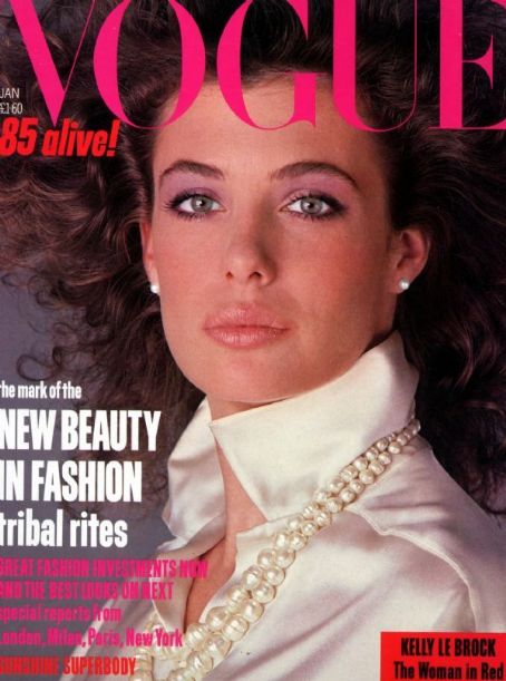 Kelly LeBrock Vogue February 1985