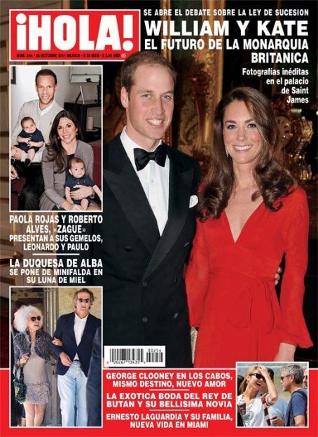Kate Middleton Hola Magazine Cover Mexico 26 October 2011 