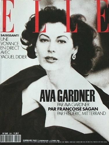 Ava Gardner Elle 12 February 1990