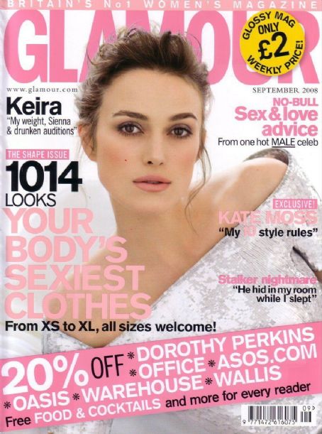 Keira Knightley, Glamour Magazine September 2008 Cover Photo - United 