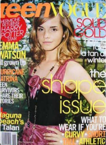 Emma Watson Teen Vogue Magazine United States November 2005 