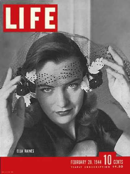 Ella Raines Life 28 February 1944