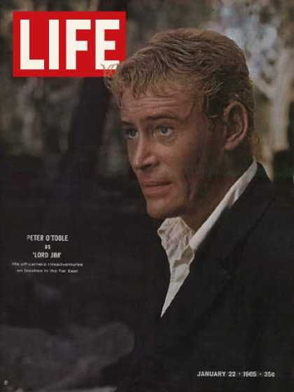 Peter O'Toole - Revista Life [Estados Unidos] (22 de Janeiro 1965)