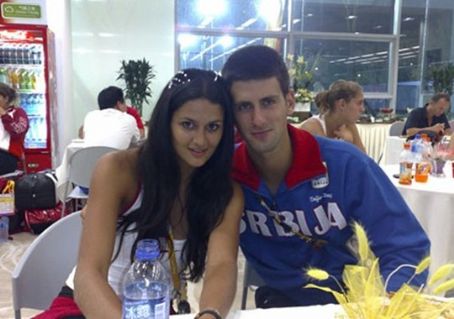 Novak Djokovic and Leryn Franco