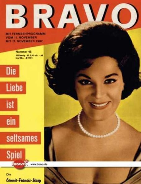 Related Links Connie Francis Bravo Magazine Germany 10 November 1962 