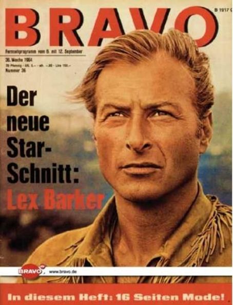 Lex Barker - Bravo Magazine [Germany] (29 August 1964)