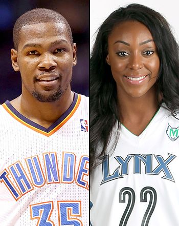 Kevin Durant and Monica Wright