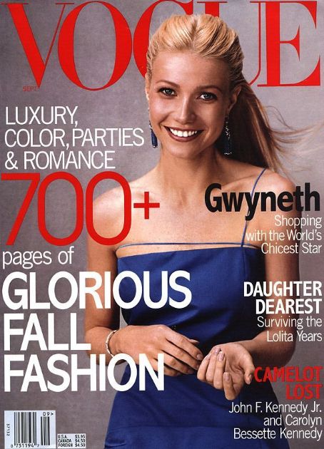 Gwyneth Paltrow Vogue Magazine United States September 1999