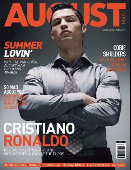 Cristiano Ronaldo, August Man Magazine June 2012 Cover Photo - Singapore