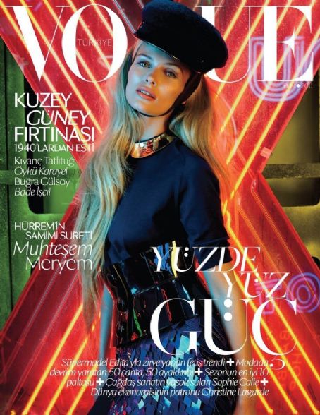 Edita Vilkeviciute Vogue Magazine Cover Turkey October 2011 