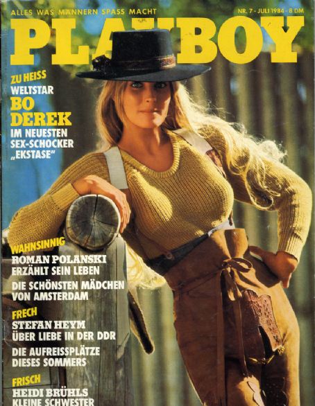 Bo Derek Playboy Magazine Germany July 1984 