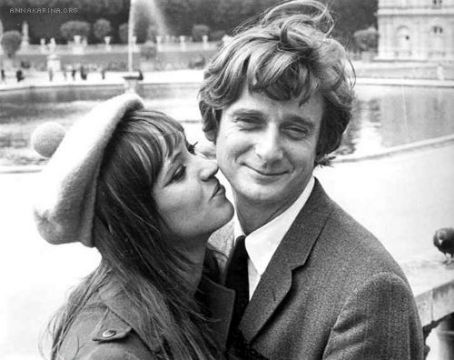 Anna Karina and Pierre Fabre