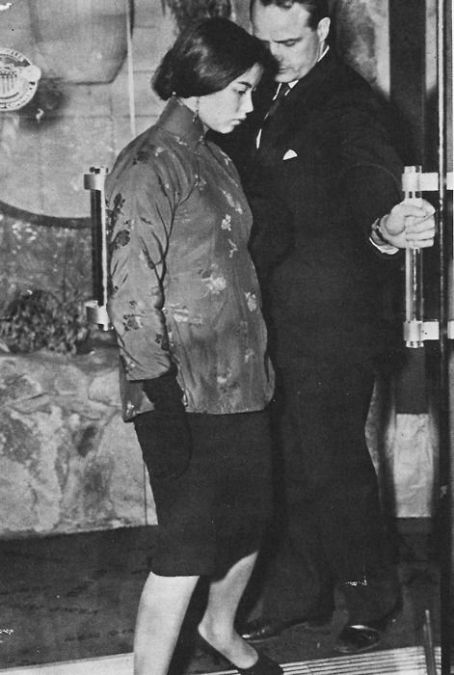 France Nuyen and Marlon Brando