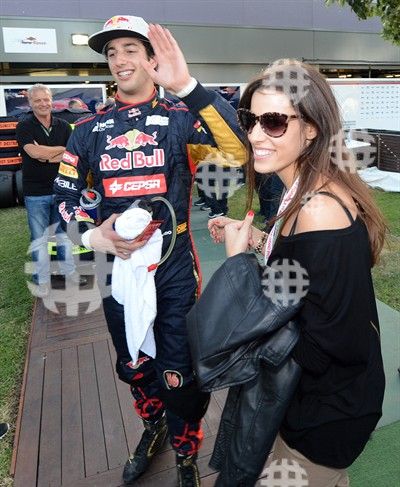 Daniel Ricciardo and Jemma Boskovich