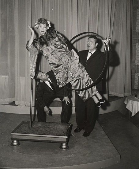 Lucille Ball and Orson Welles