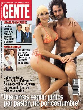 Catherine Fulop Gente Magazine Argentina 12 June 2001 