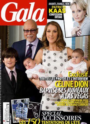 C line Dion Ren Angelil Gala Magazine Cover France 17 March 2011 