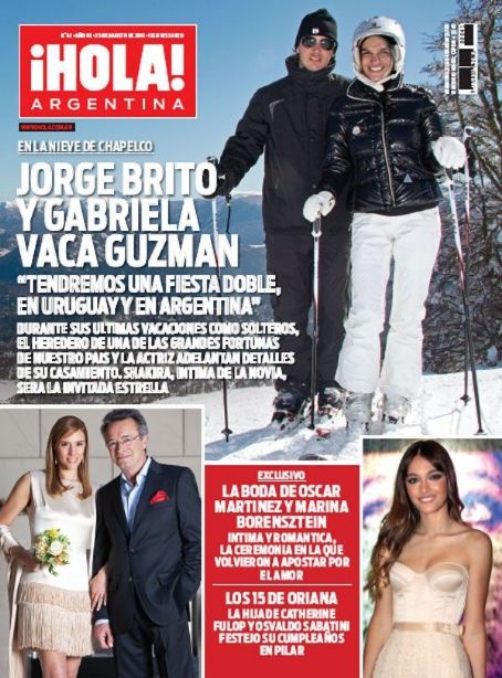 Gabriela Vaca Guzman Hola Magazine Cover Argentina 23 August 2011 