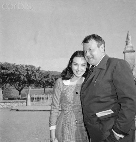 Orson Welles and Paola Mori