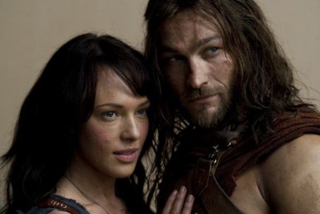 Erin Cummings and Andy Whitfield Spartacus Blood and Sand 2010 