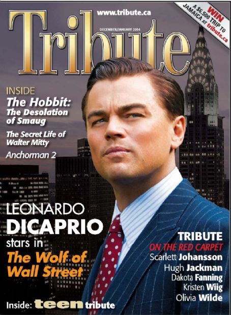 Leonardo DiCaprio - Tribute Magazine Cover [Canada] (January 2014)