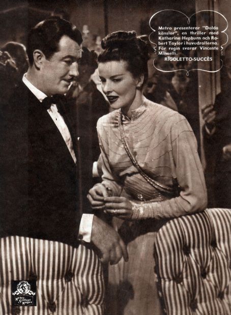 Katharine Hepburn and Robert Taylor