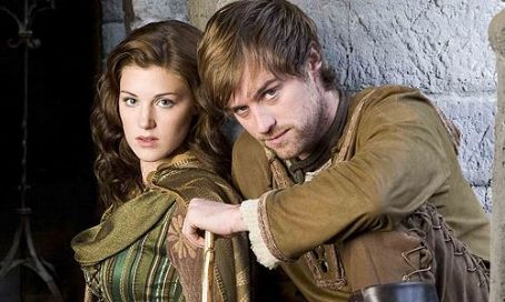 Jonas Armstrong and Lucy Griffiths