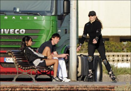 Lionel Messi and Antonella Messi and his girlfriend Antonella Rocuzzo