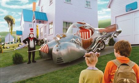Mike Myers Dakota Fanning and Spencer Breslin in Universal's Dr Seuss' The