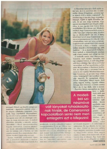 Cameron Diaz - Nõk Lapja Magazine Pictorial [Hungary] (15 July 1998)
