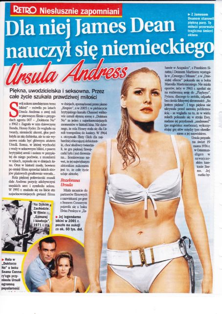 Ursula Andress - Retro Magazine Pictorial [Poland] (April 2016)