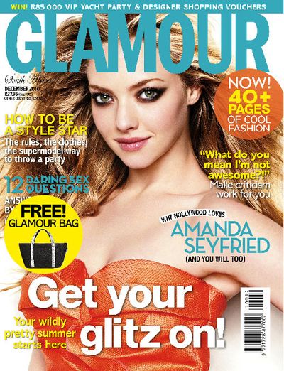 Amanda Seyfried, Glamour Magazine December 2010 Cover Photo - South Africa