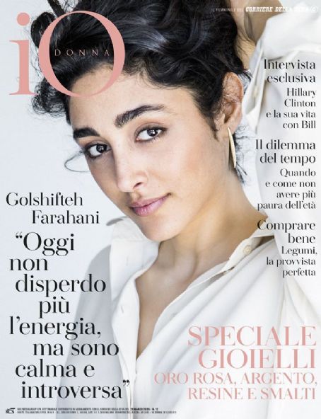 Golshifteh Farahani, Io Donna Magazine 21 March 2020 Cover Photo - Italy