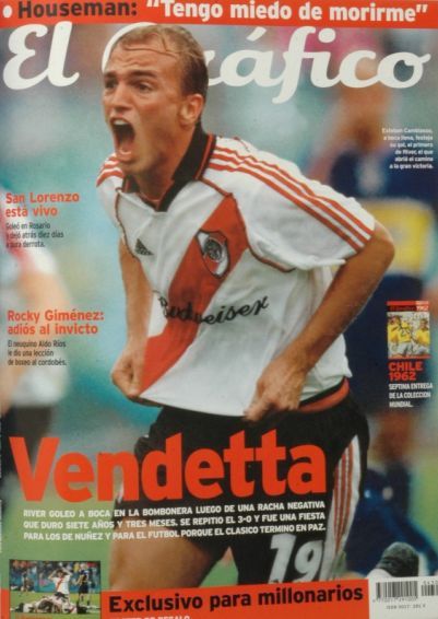 Esteban Cambiasso - El Grafico Magazine Cover [Argentina] (13 March 2002)