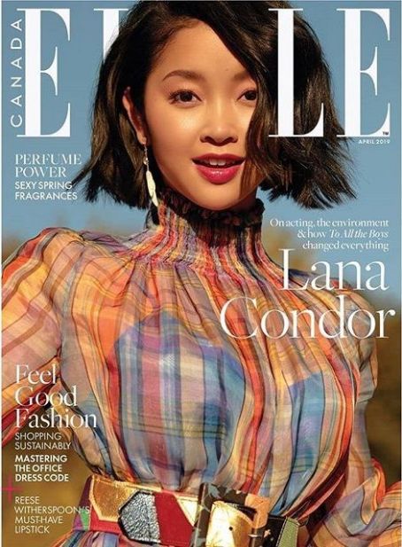 Lana Condor, Elle Magazine April 2019 Cover Photo - Canada